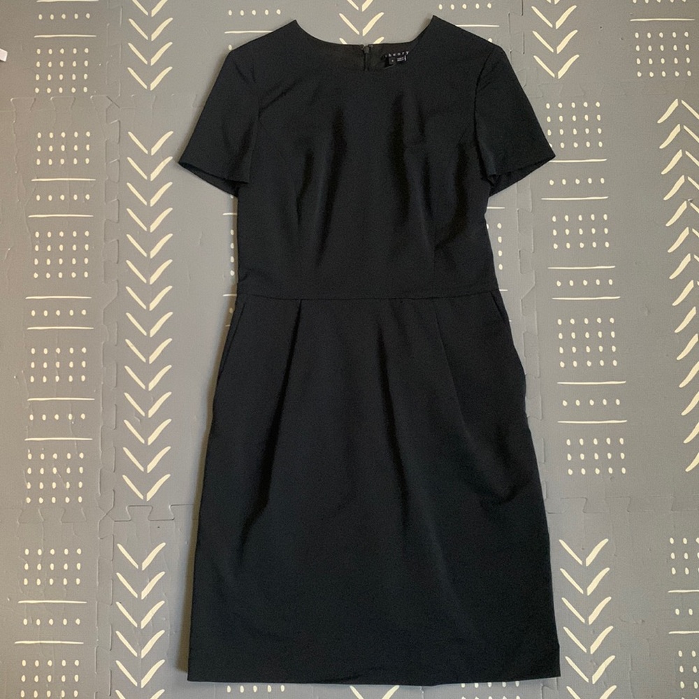 Theory Black Dress Size 6